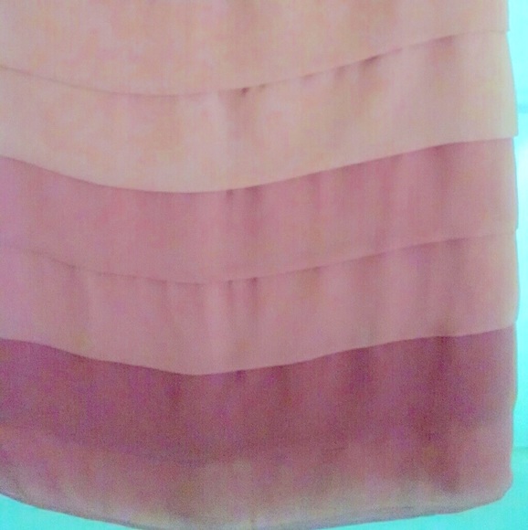 Lauren Conrad Rose Pink Ombré Pleated A-line Dress - Picture 7 of 12